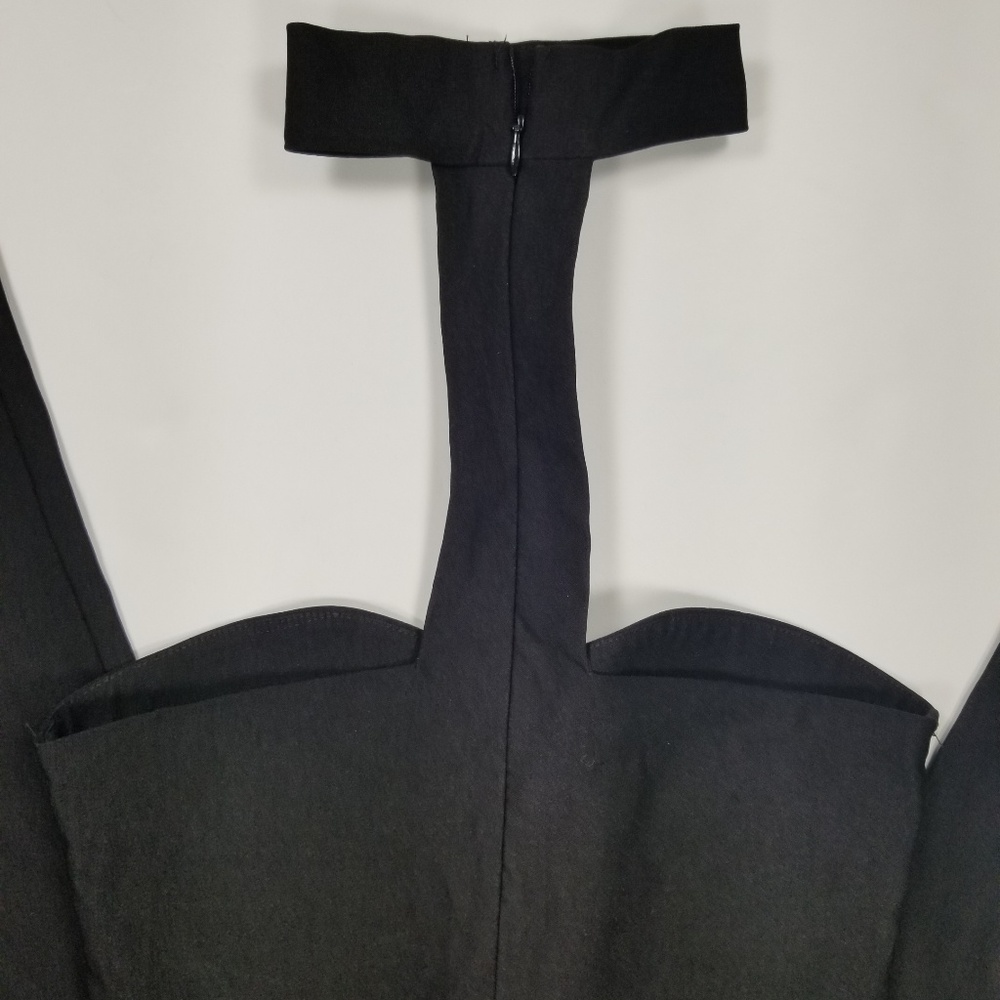 Fashion Nova Neck Deep Bodycon Jumpsuit Black M - Picture 3 of 7